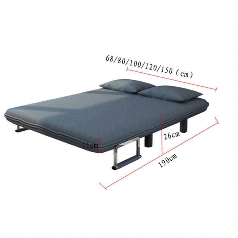 Sofa bed foldable bed sitting and lying multifunctional retractable single and double family living room small family sofa