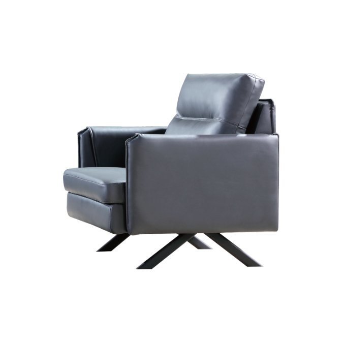 High Back Modern Executive Reception Lobby Living Room Leather Office Sofa