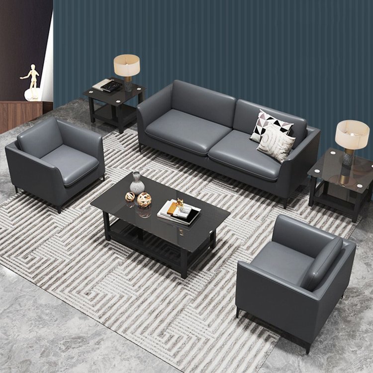 2022 NEW High Quality Leather Modern Design Living Room Home Office Furniture Office Sofa