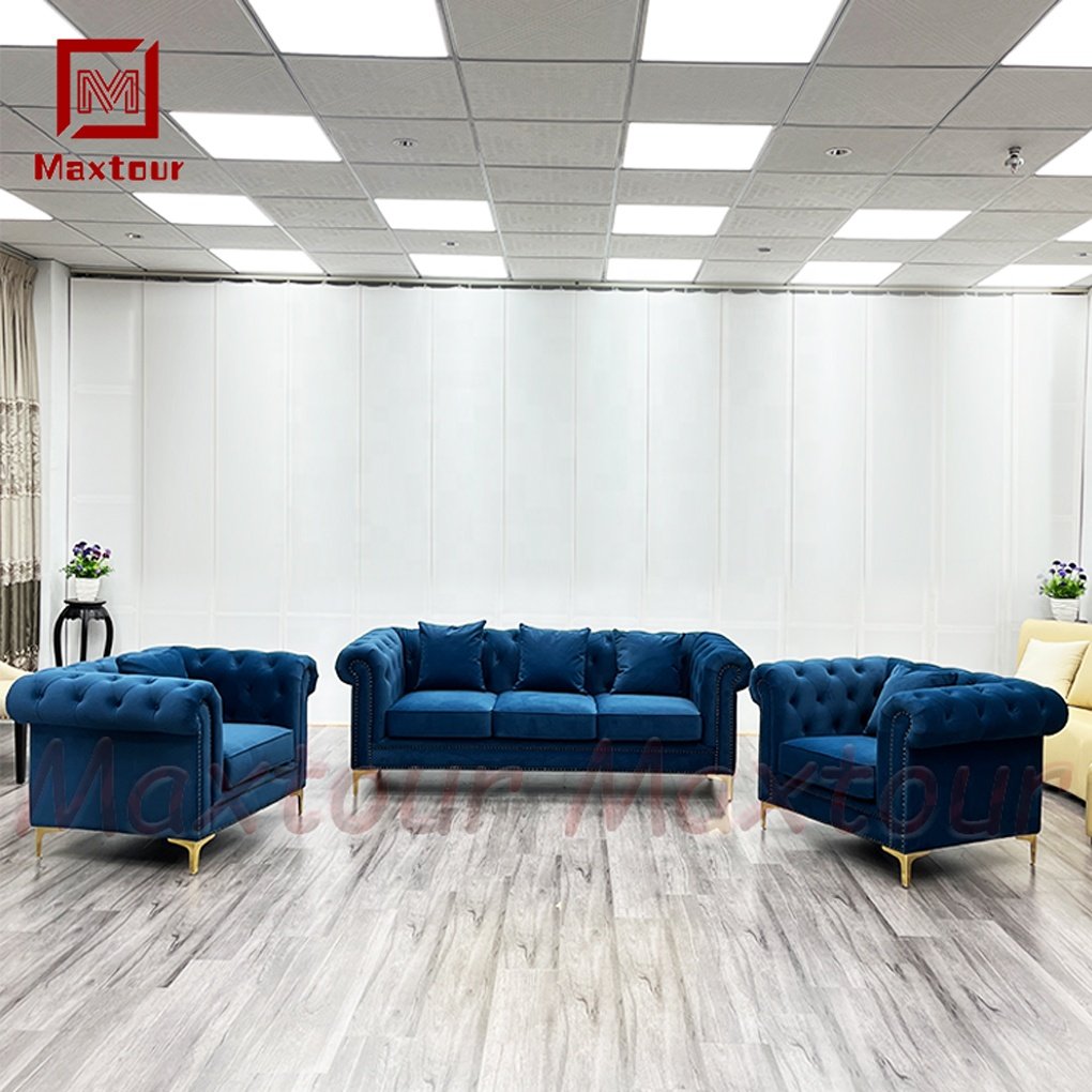 New Design Sectional Comfortable Couch Velvet Section Sofa Living Room Sofa Modern Home Sofa Sets