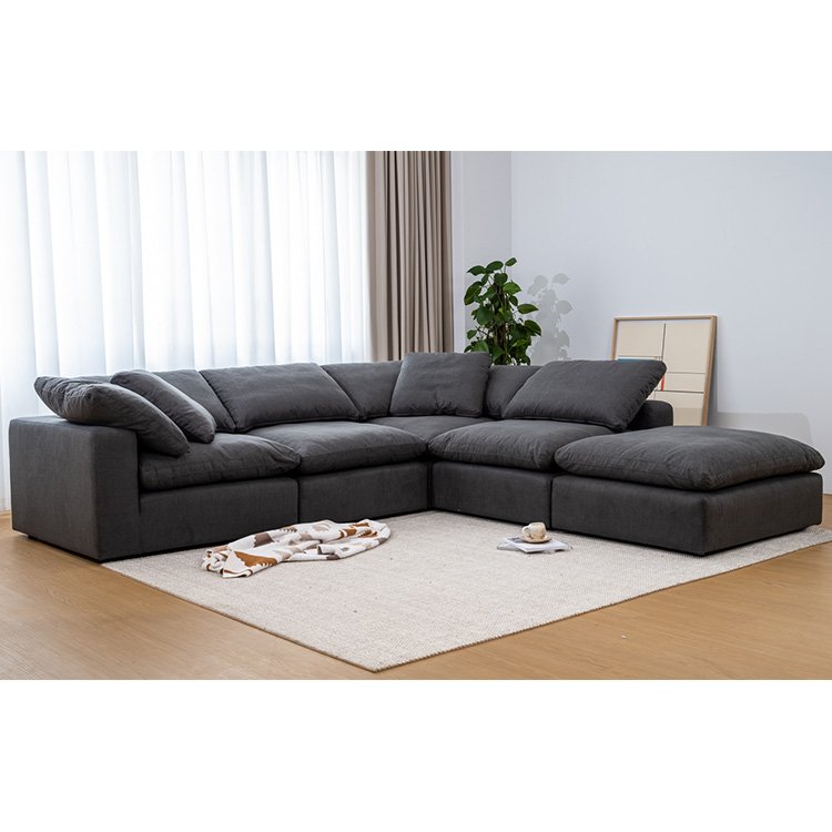 Factory Direct Living Room Modular Sofa Stylish L-Shaped Business Office Sofa for Comfort and Functionality