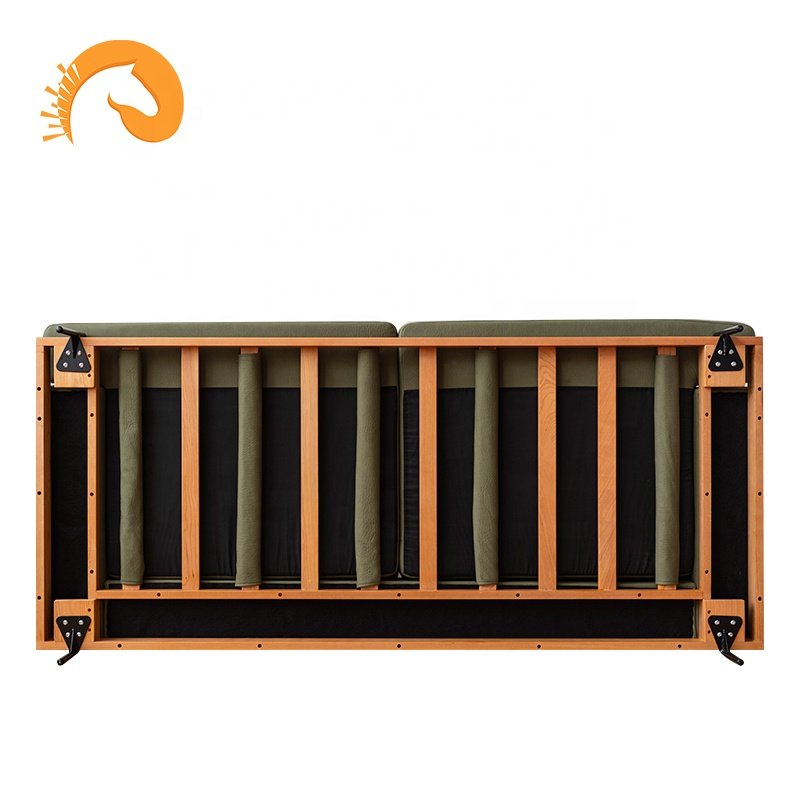 New Nordic Solid Wood Sofa Science and Technology Cloth Modern Contracted For Small Living Room Sofa