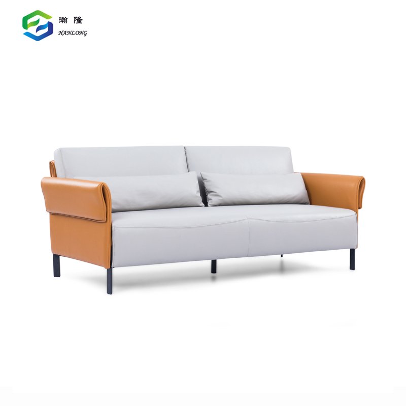 Colorful Modern Sofa High Quality Leather 3 Seater Office Sofa