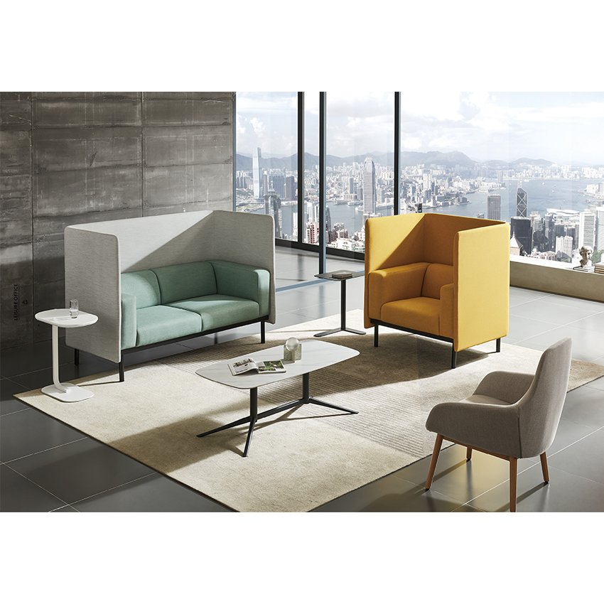 Library /Office Public Area Modular Sectional Combination Waiting Sofa With Screen Partition Reception Sofa