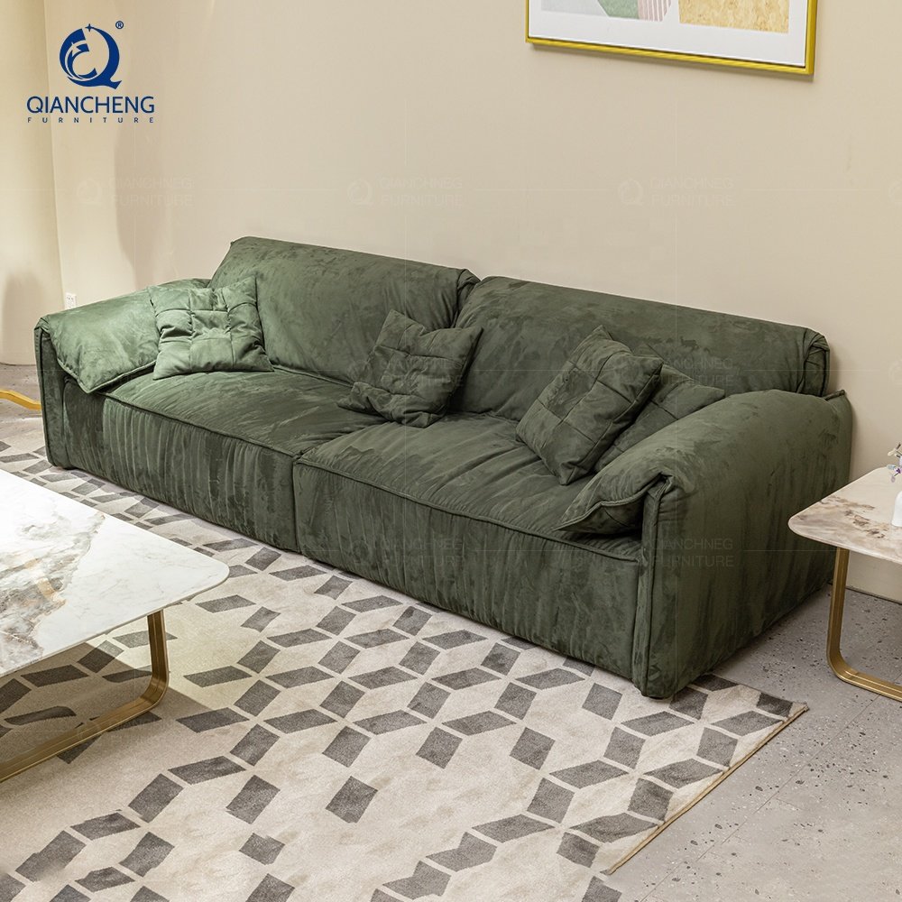 QIANCHENG foshan high end villa apartment home furniture supplier luxury living room quality european style sofa
