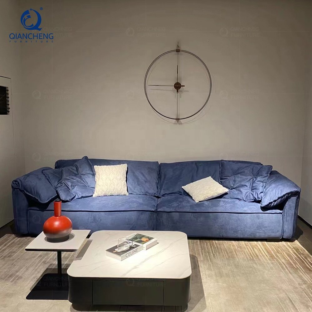 QIANCHENG foshan high end villa apartment home furniture supplier luxury living room quality european style sofa