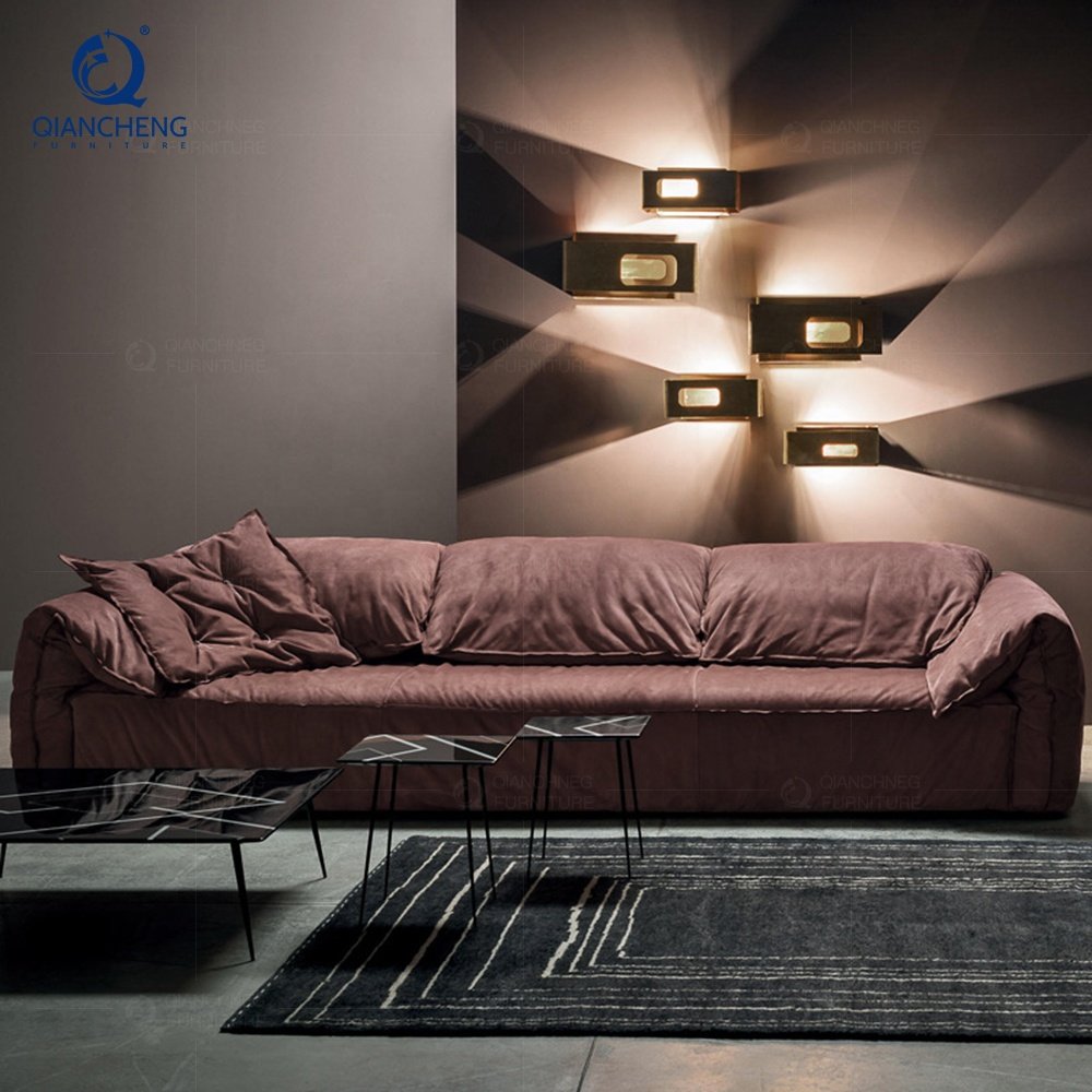QIANCHENG foshan high end villa apartment home furniture supplier luxury living room quality european style sofa
