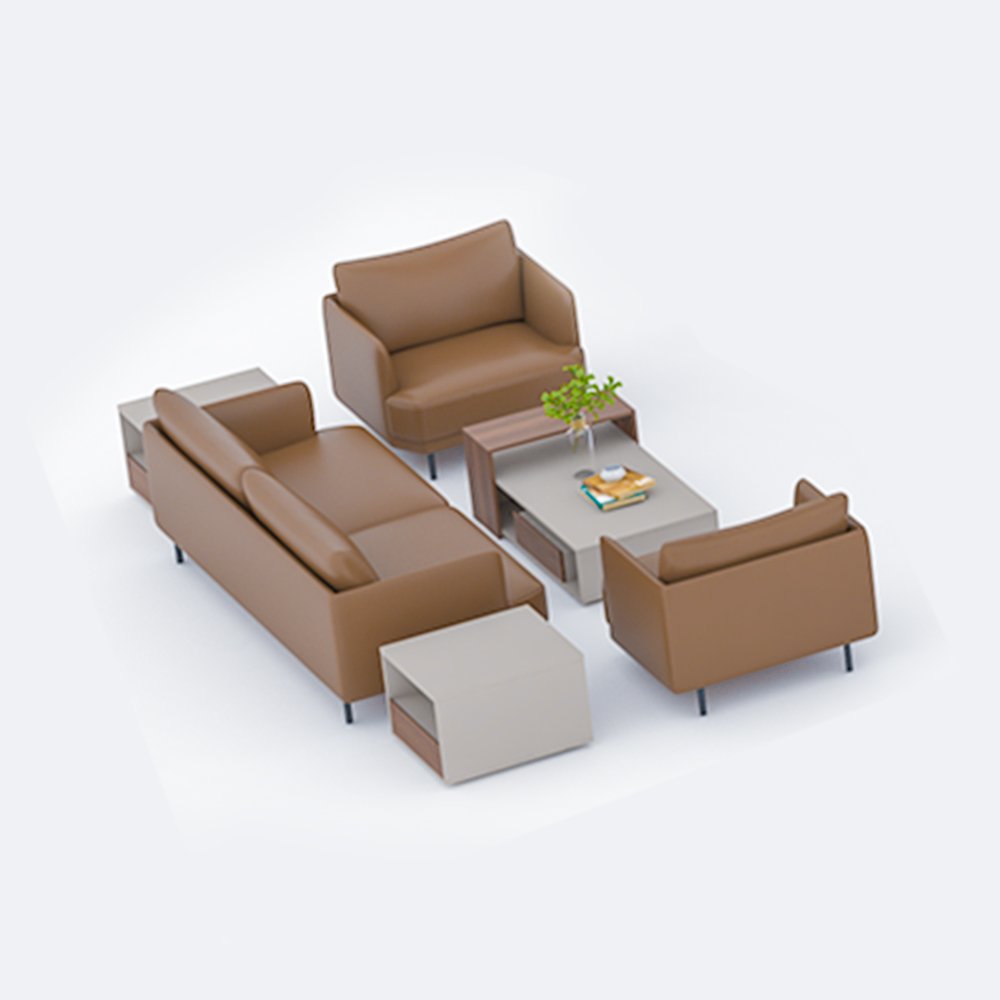 New sofa modern sofa living room leather high back comfortable office sofa set Customizable church furniture furniture factory