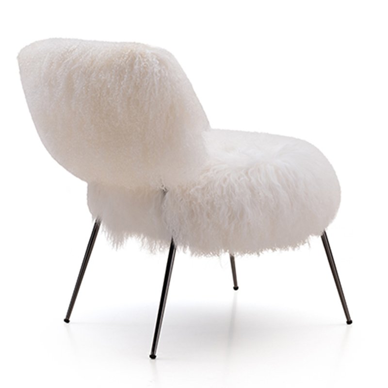 Modern Simple Italian Single Hotel Home Furniture Set Living Room Design Fabric Lounge Chair