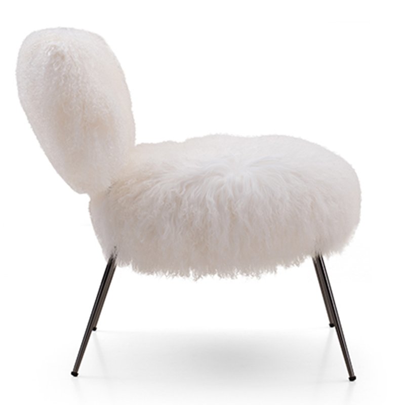 Modern Simple Italian Single Hotel Home Furniture Set Living Room Design Fabric Lounge Chair