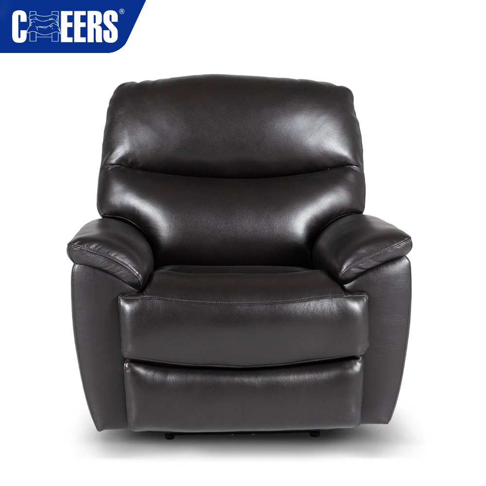 MANWAH CHEERS Hot Selling Power Leather Recliner Adjustable Sofa Single Chair for Living Room Furniture