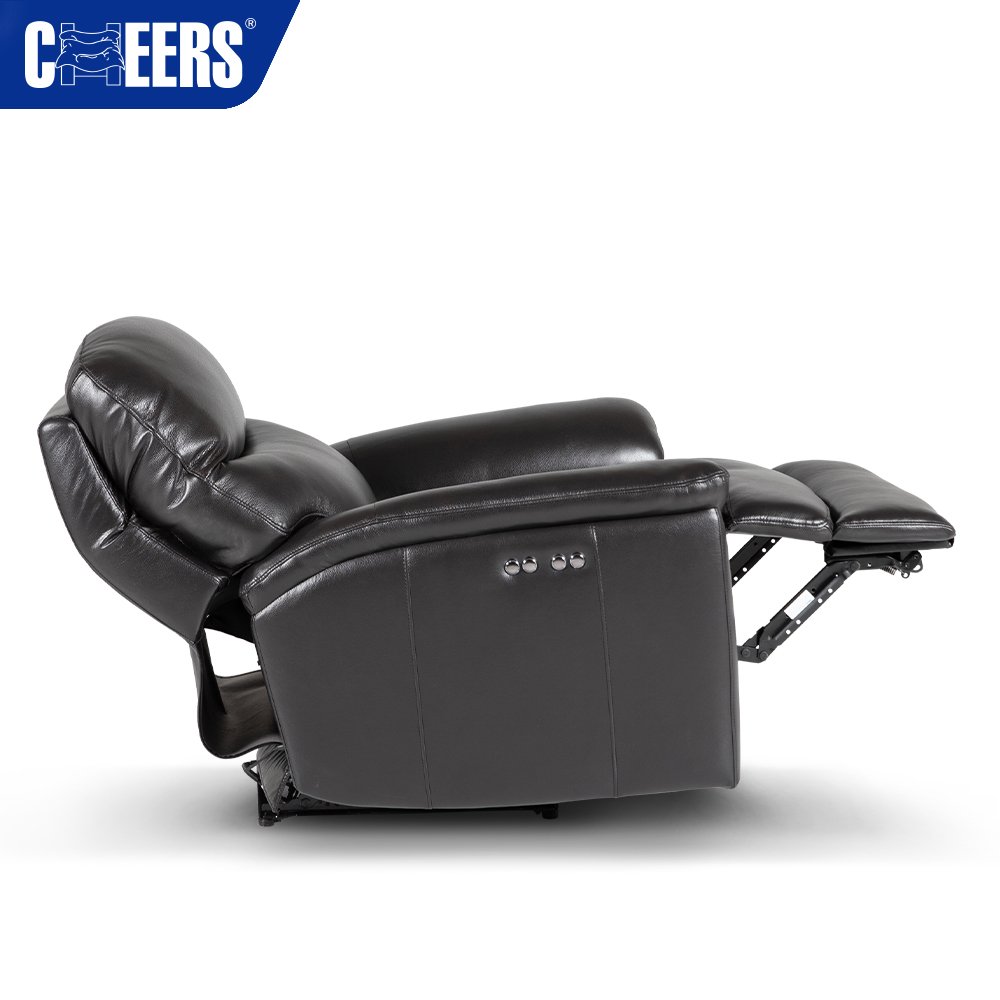 MANWAH CHEERS Hot Selling Power Leather Recliner Adjustable Sofa Single Chair for Living Room Furniture