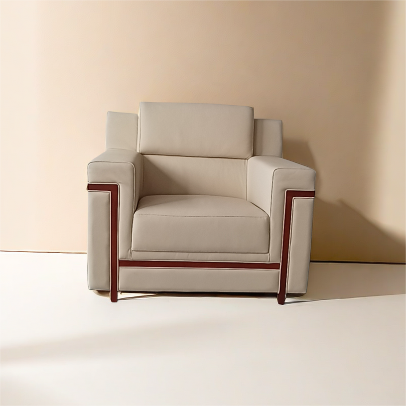 Professional Supply Luxury PU Leather VIP lounge single Office Sofa Set Modern Design for Home Office & Hotel for Living Room