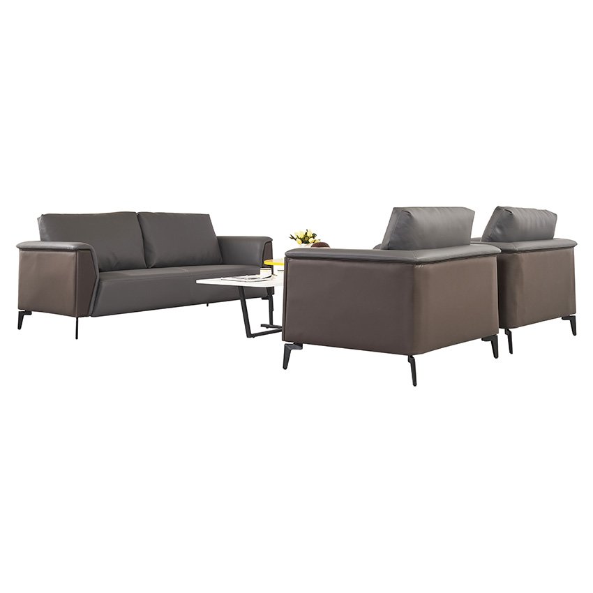 European Style Office Furniture Luxury Office Sofa Trend Style Modular Sofas Leather Sofa Office