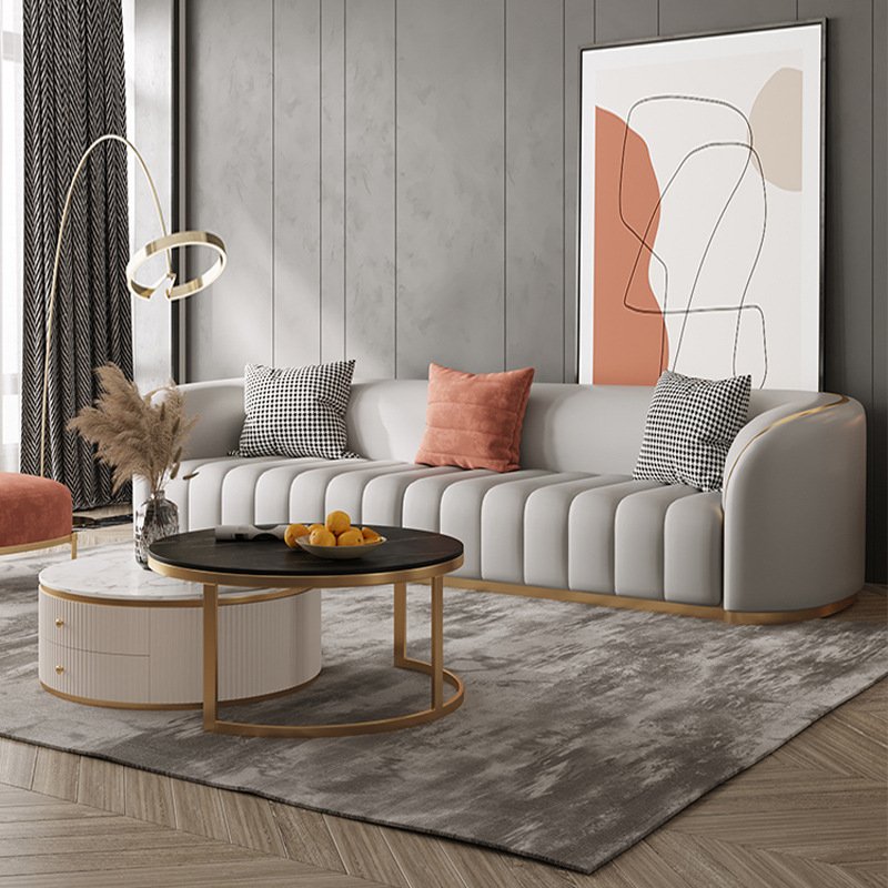 Luxury Modern European Style House Furniture Genuine Leather Sofa Living Room Sofa Furniture Home Furniture Customized Calla