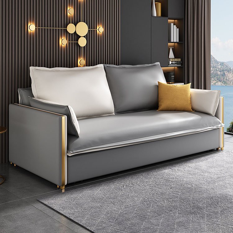 Multifunctional solid wood double technology cloth sofa bed living room furniture lazy folding single bed sofa furniture