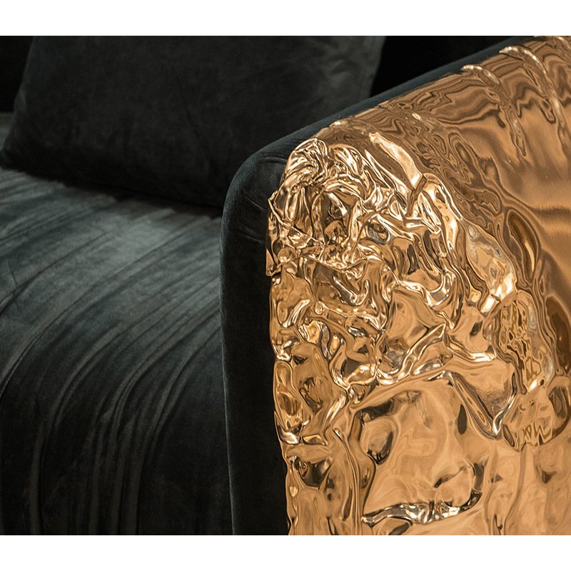 Boca Design Premium Villa Modern Style Light Luxury leather Sectional Couch Custom Sofa Set Furniture living room sofa