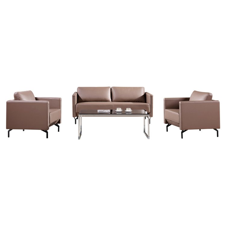 High Quality Executive PU/Genuine Leather Living Room Sofa Office Sofa(ZB-F616)