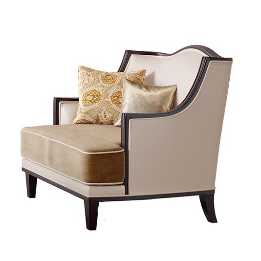 Hotel Furniture Room Sofa American Luxury Royal Style Leather Solid Wood Sofa Modern Design Furniture Curved Sofa