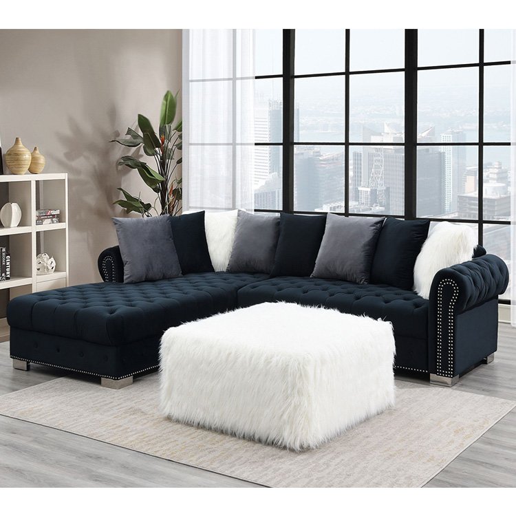 Living Room Sofas Furniture Set Modular Fabric Couches Sectional L Shape Sofa