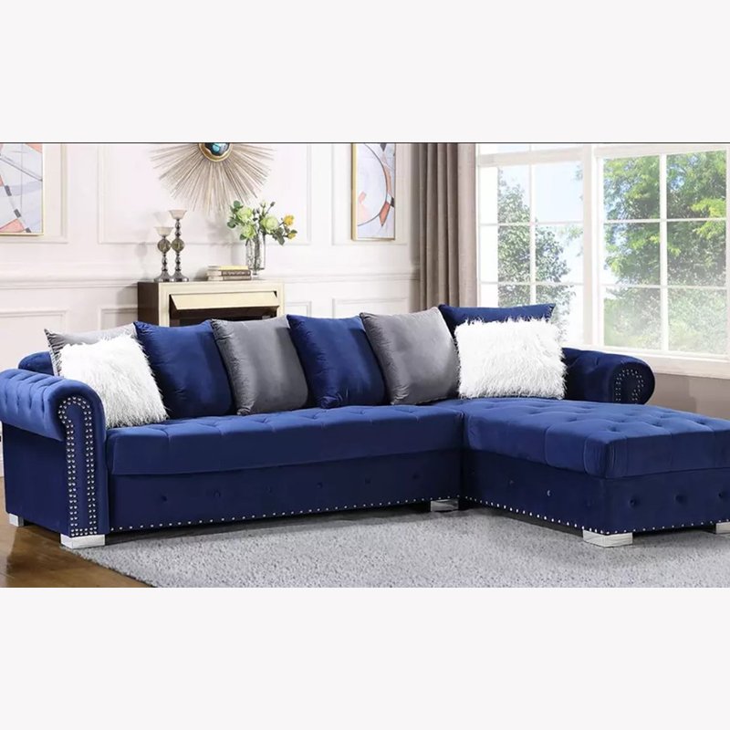 Living Room Sofas Furniture Set Modular Fabric Couches Sectional L Shape Sofa