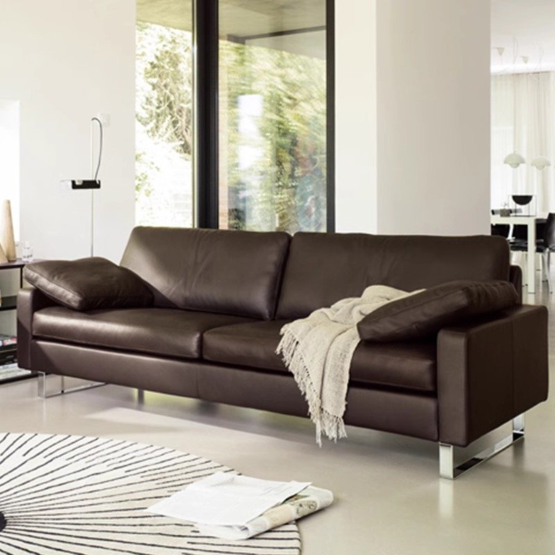 Good Price Business Reception Guests To Discuss Leather Office Sofa Three Coffee Table Combination