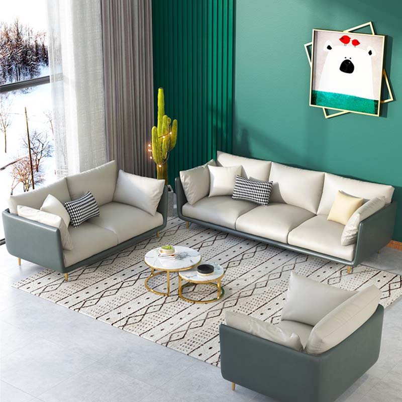 Living Room Furniture Italian Design Modern Luxury Wholesales Set for Home Hotel Apartment Leathaire Fabric Sofa