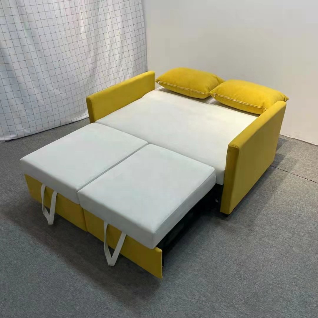 Modern Lving Room Hotel Cum Smart Couch Sofas Furniture Fabric Foldable Sofa Bed With Storage Pull Out Bed Folding Sofa Bed