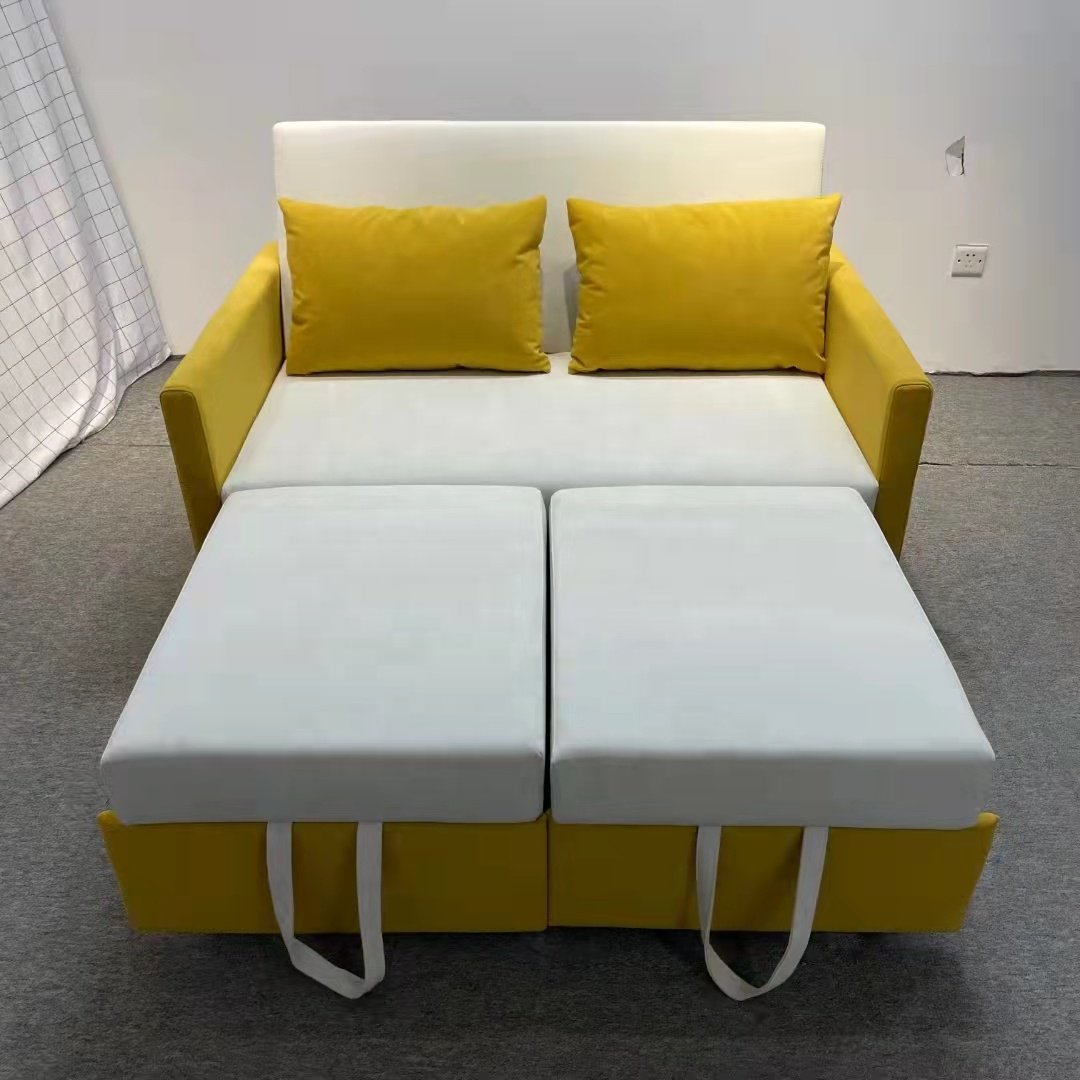 Modern Lving Room Hotel Cum Smart Couch Sofas Furniture Fabric Foldable Sofa Bed With Storage Pull Out Bed Folding Sofa Bed