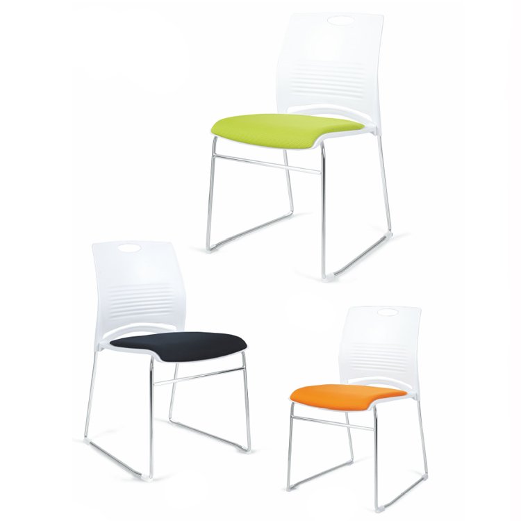 cheap waiting visitor reception training room office stackable plastic chair on stock