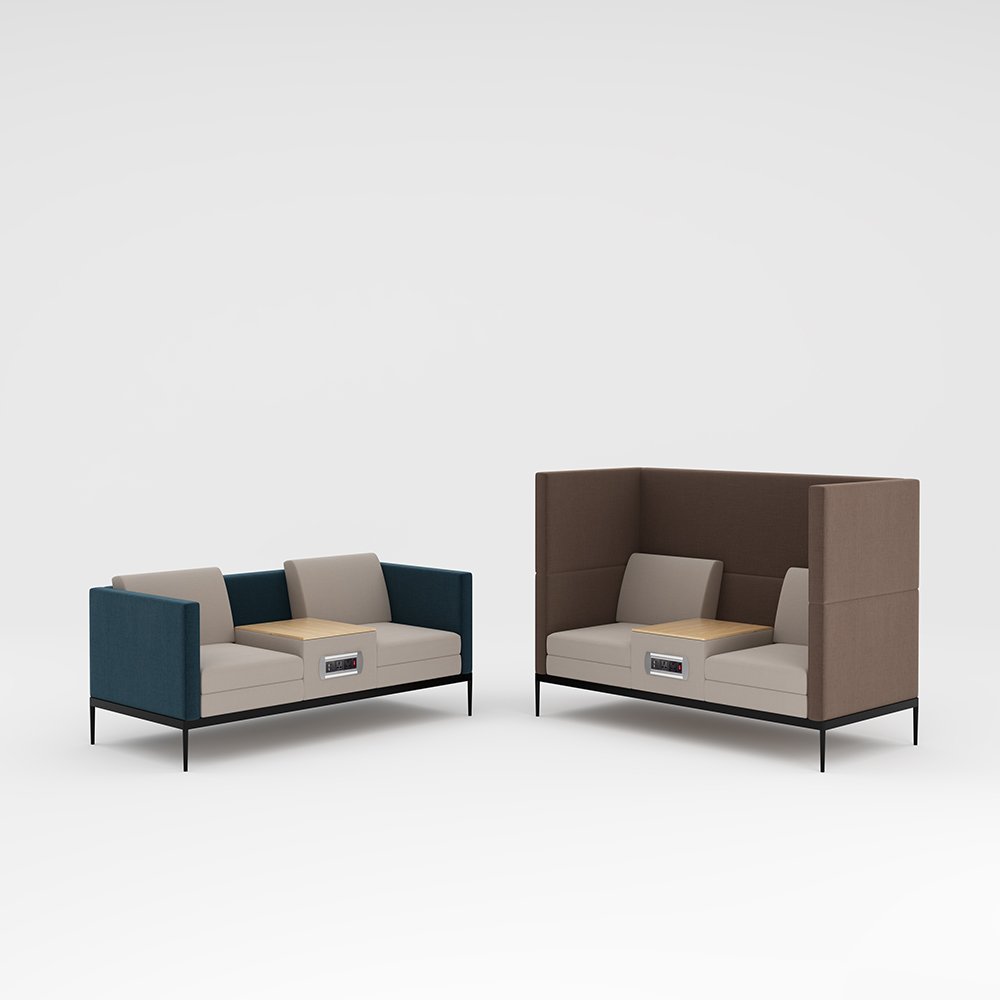 High Back Waiting Area Lounge Seating Office Commercial Private Meeting Pods Sofa Chair Set