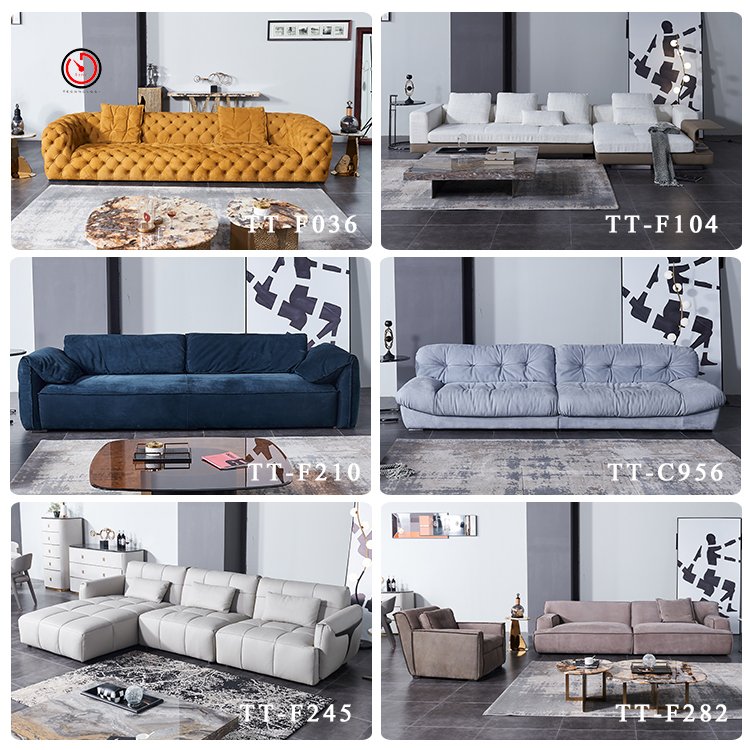 TT OEM&ODM latest design luxury hotel apartment villa living room meeting room waiting area office executive leather sofa