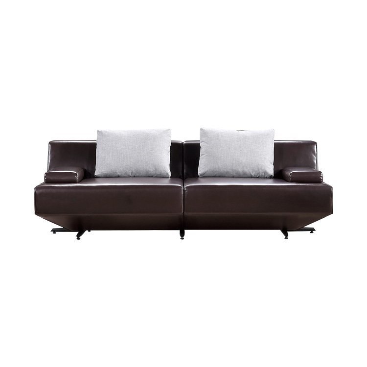 Modern Living Room Grey Leather Waiting Room Hotel Reception Sectional Office Sofa