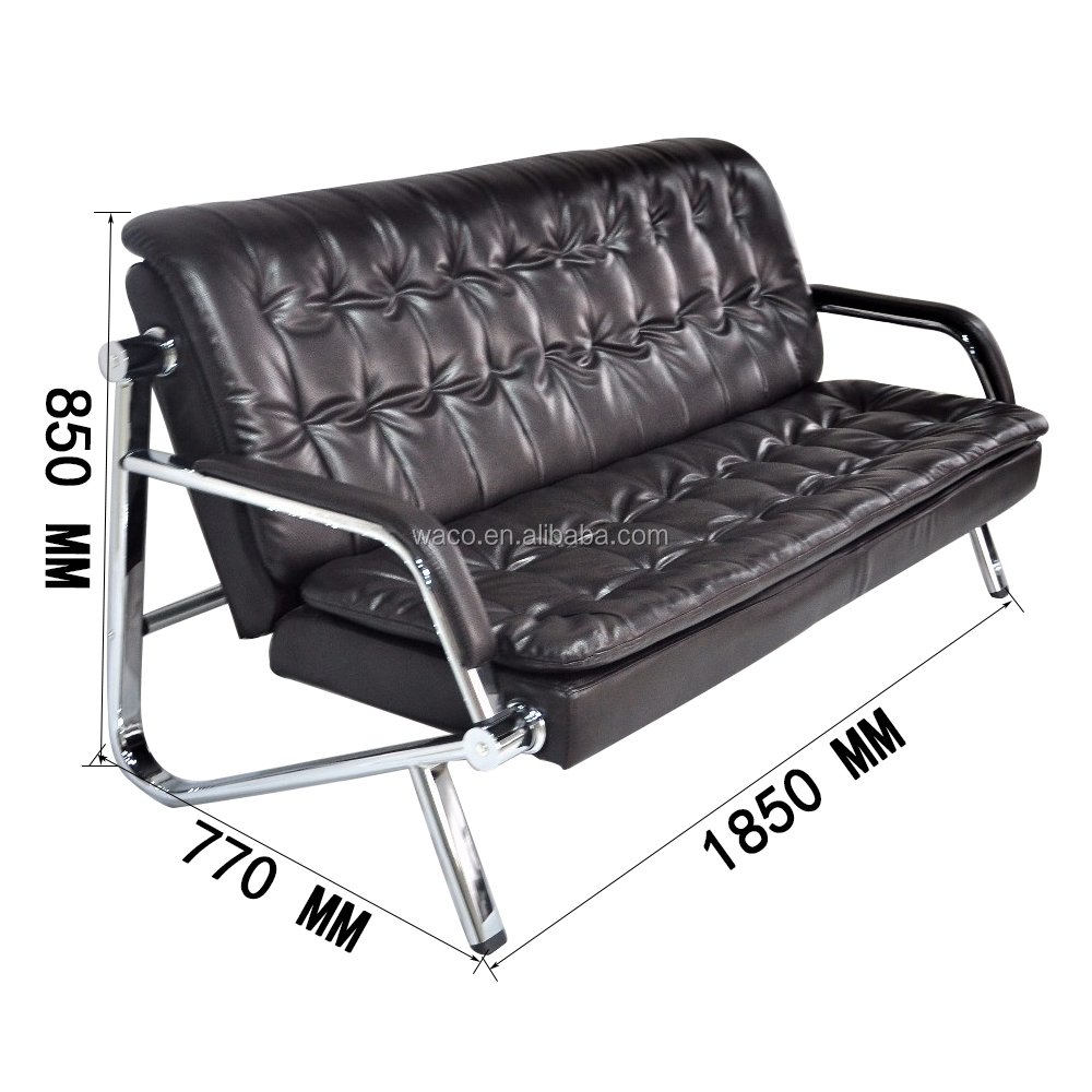 Made in China living room office sofa electroplated armrest office sofa set furniture