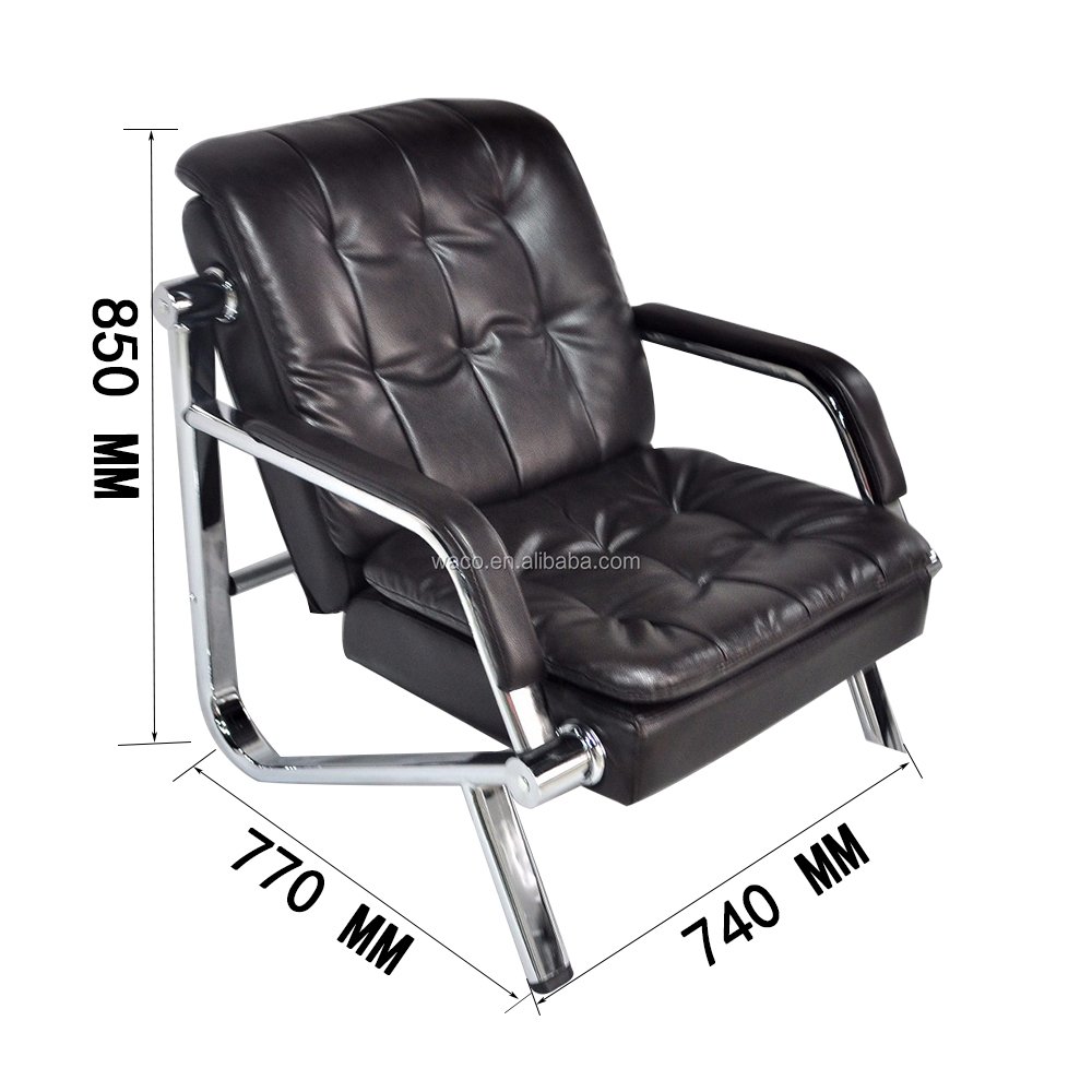 Made in China living room office sofa electroplated armrest office sofa set furniture