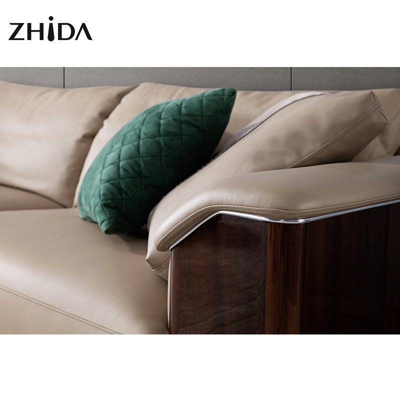 High end italian design luxury home villa furniture living room sofas fabric leather 2 3 seater sofa set