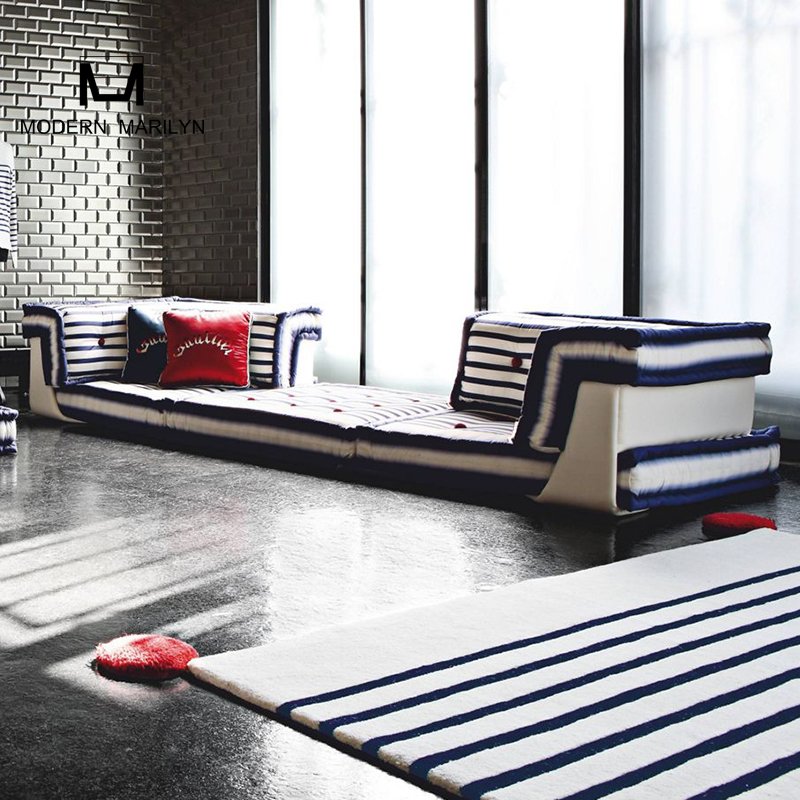 European Design Furniture Colorful Living Room Modular Couch Modern Marilyn Mah Jong Fabric Big Sofas Luxury Quality Floor Sofa
