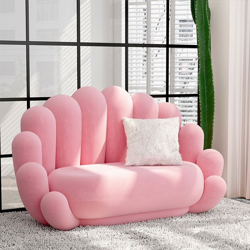 Fashion Creative Combination Living Room 1+2+3 Set Home Salon Furniture Velvet Recliner Sofa