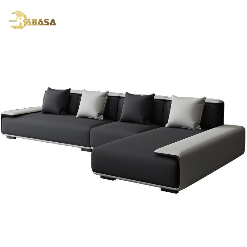 Modern sofa fabric sofa nordic style Leisure couch dark grey simple L shape sofa
