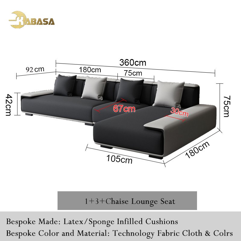 Modern sofa fabric sofa nordic style Leisure couch dark grey simple L shape sofa