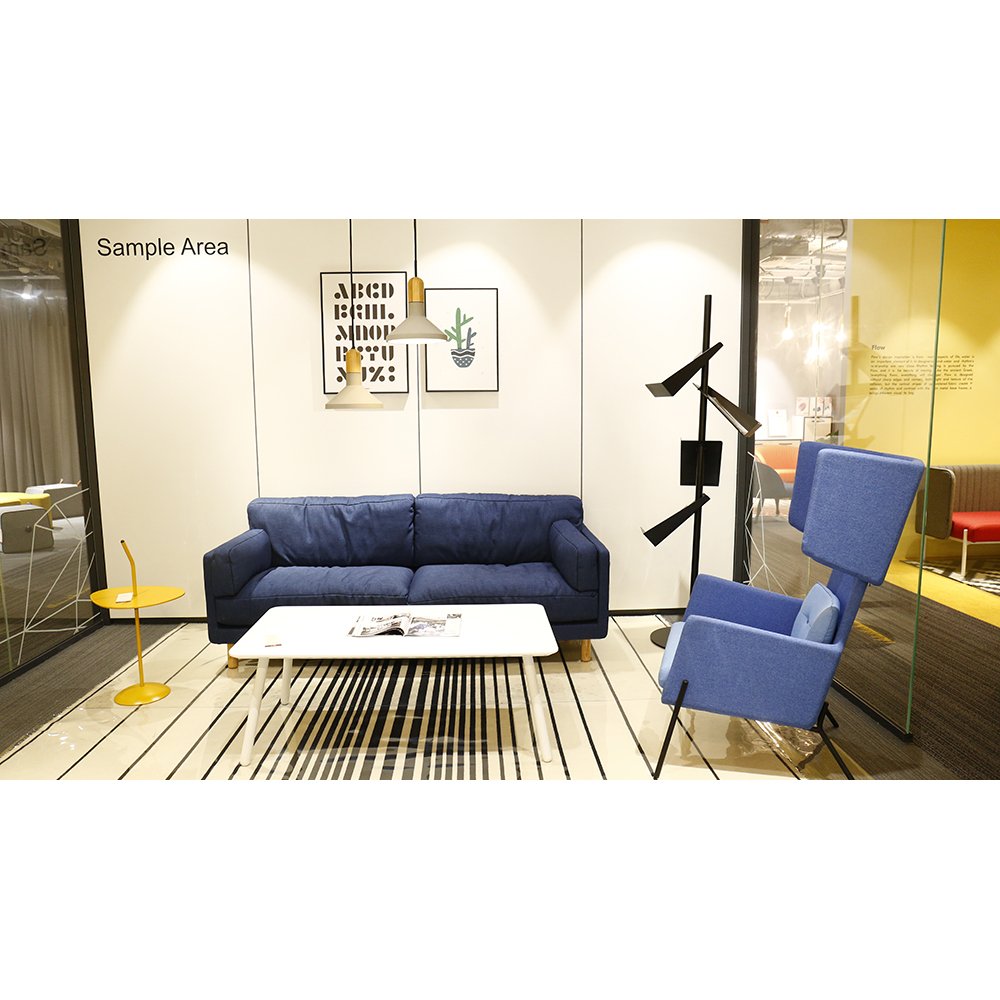 Sectional modern waiting luxury fabric room furniture reception set office sofa