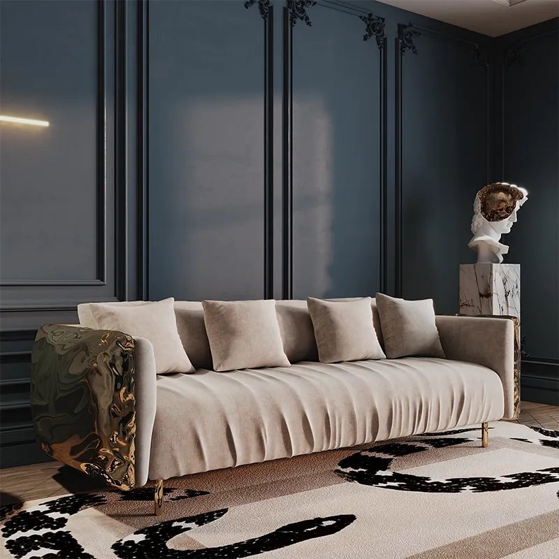Modern Classic Nordic Premium Villa Top Grain Leather Couches Luxury Sofa Set Genuine Furniture Living Room Modern Couch Luxury