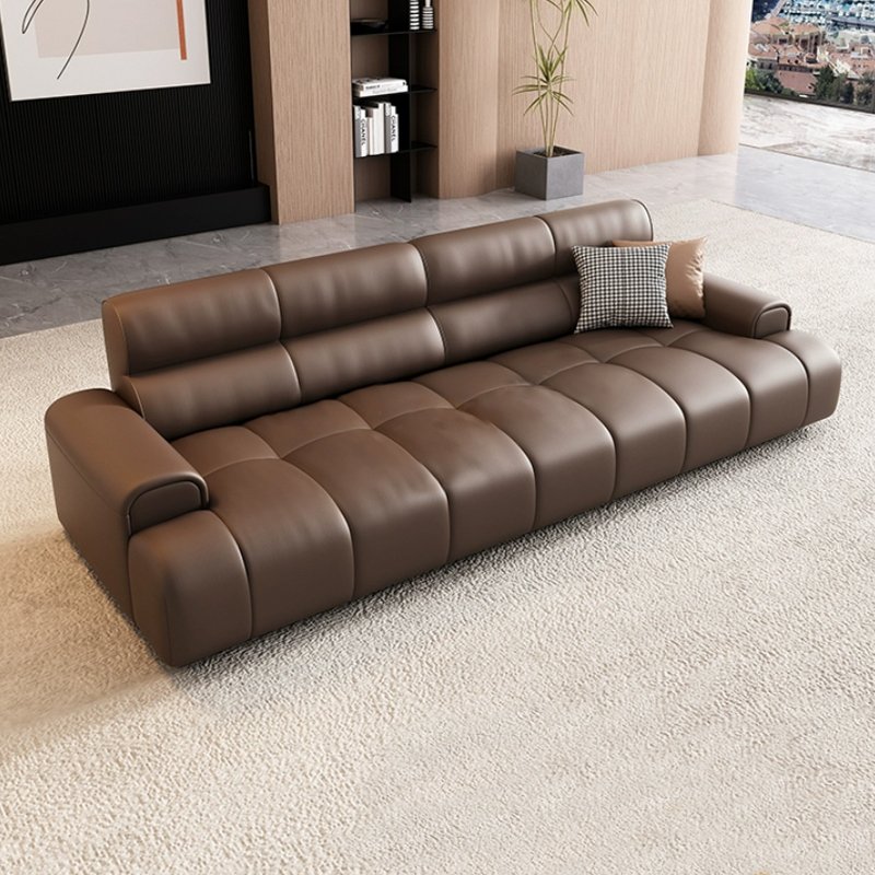 Modern Minimalist Leather Office Sofa for Living Room School Villa for VIP Business Reception Leisure Areas for Three People
