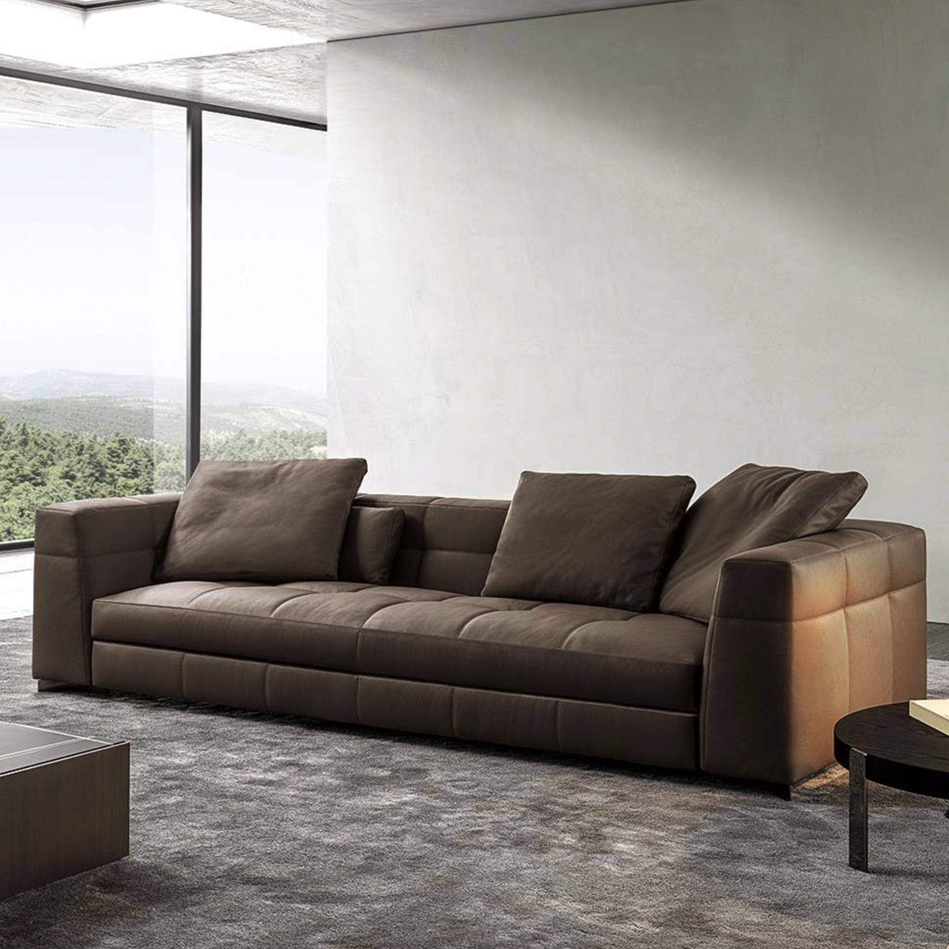 high quality large leather home luxury Italian modern design furniture sofa set luxury sectional couch living room sofa