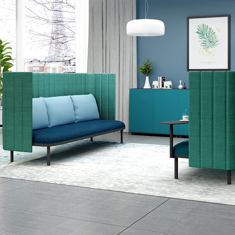 Commercial Furniture Reception Lounge Comfortable Corner Office Sofas Durable Sectional Fabric sofa set furniture living room