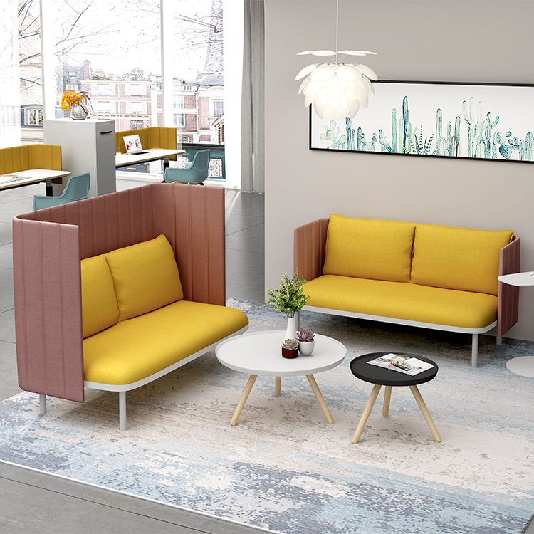 Commercial Furniture Reception Lounge Comfortable Corner Office Sofas Durable Sectional Fabric sofa set furniture living room