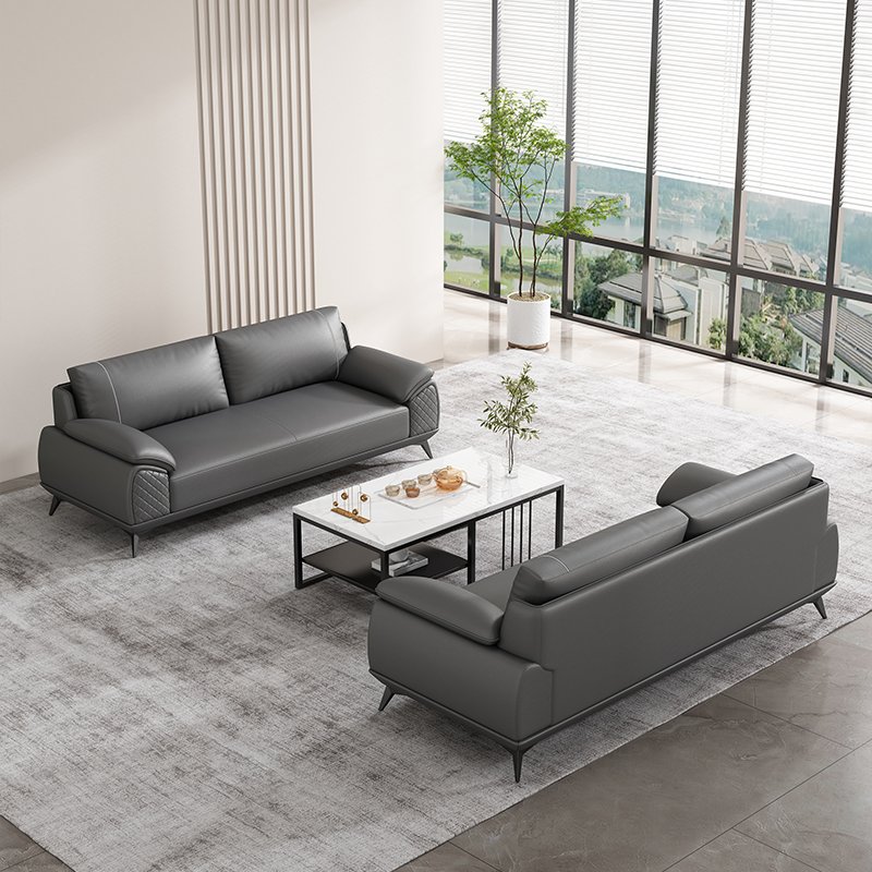 Foshan Furniture Wholesale Modern Office Sofa Luxury Executive Ceo Office Leather Sofa Business Reception