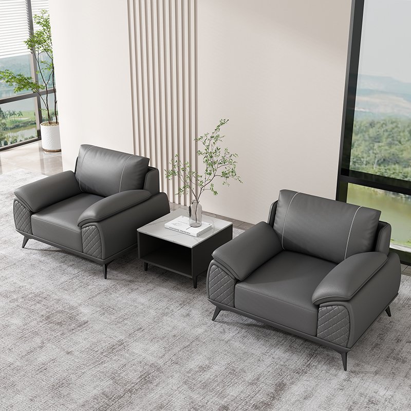 Foshan Furniture Wholesale Modern Office Sofa Luxury Executive Ceo Office Leather Sofa Business Reception