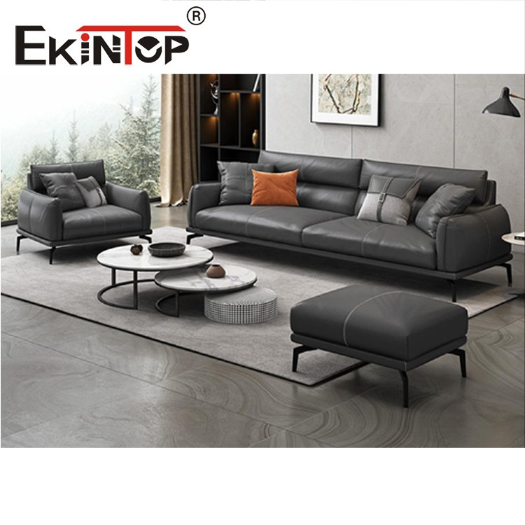 Ekintop High Quality Office Furniture Sectional Sofa Set Leather Furniture Sectional Reception Office Sofa Set Furniture Sofas