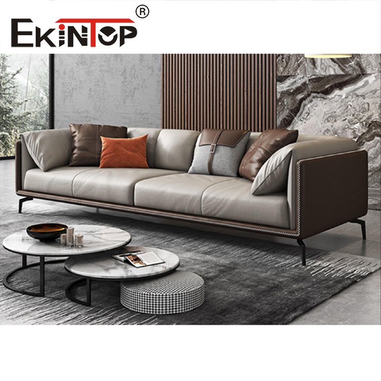 Ekintop High Quality Office Furniture Sectional Sofa Set Leather Furniture Sectional Reception Office Sofa Set Furniture Sofas